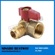 Brass 90 degree LPG gas ball valve (BW-USB09)