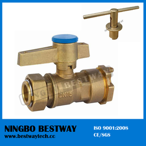 Brass Ball Valve with Locking Handle for Water Meter (BW-L01)
