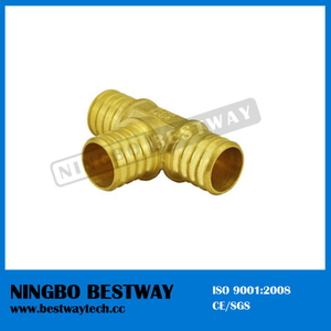 Lead Free Brass Pex Tee Barbed Fitting