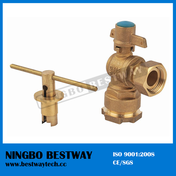 Forged Brass Angle Lockable Ball Valve (BW-L02)