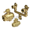 Brass Adapter coupling connector Ball Valve Curb Stop