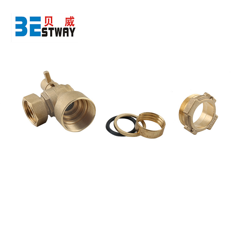 China Ningbo Bestway Magnetic Brass Lockable Ball Valve (BW-L05)