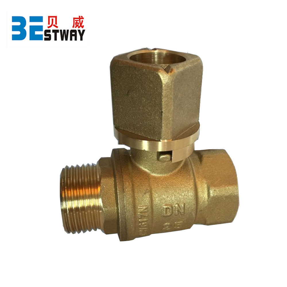 Brass Lockable Ball Valve with Square Handle (BW-L15)